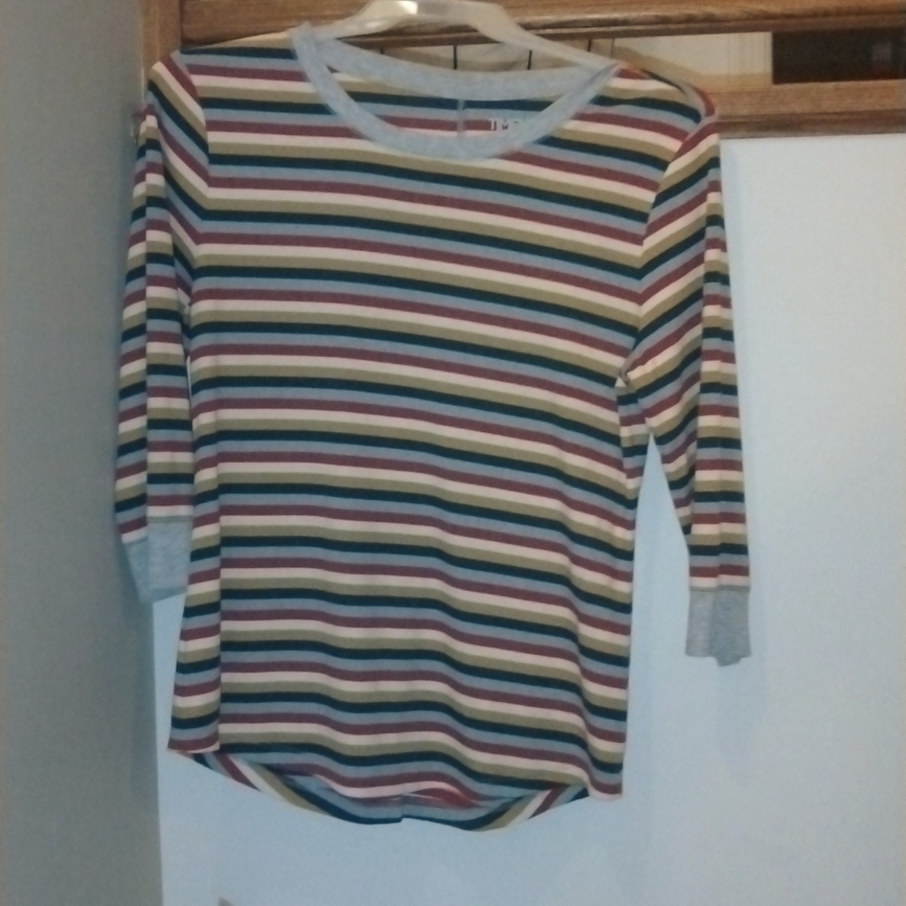 Time and Tru striped long sleeve shirt